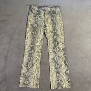 Parasuco Jeans Extreme Fit Women's Snakeskin Print Style# 8121 Size 28 Y2K Club